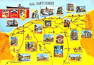 Algerie - Carte-Plan